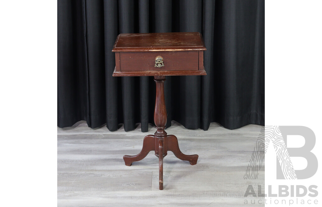 Reproduction Single Pedestal Side Cabinet