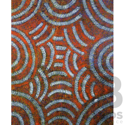 Artist Unknown, (20th Century, Indigenous-Australian), Tribal Lands, Acrylic on Canvas, 99 x 120 cm