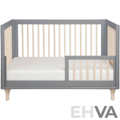 BABYLETTO Lolly 3 in 1 Convertible Cot - Grey Washed Natural - ORP $899 - Brand New