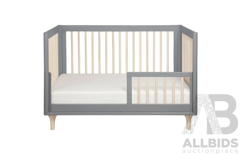 BABYLETTO Lolly 3 in 1 Convertible Cot - Grey Washed Natural - ORP $899 - Brand New