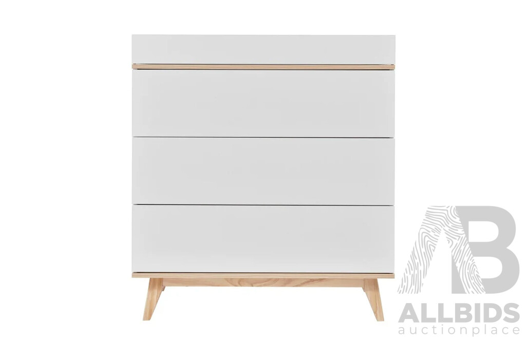 DESIGN KIDS Aura Dresser - White / Natural - ORP $699 - Brand New