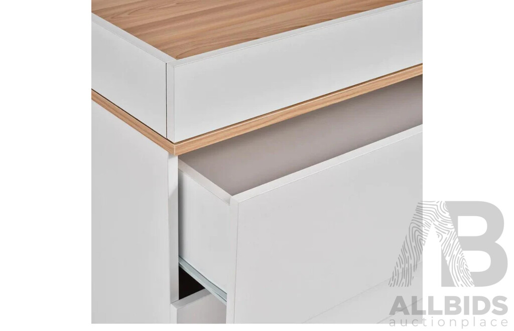 DESIGN KIDS Aura Dresser - White / Natural - ORP $699 - Brand New