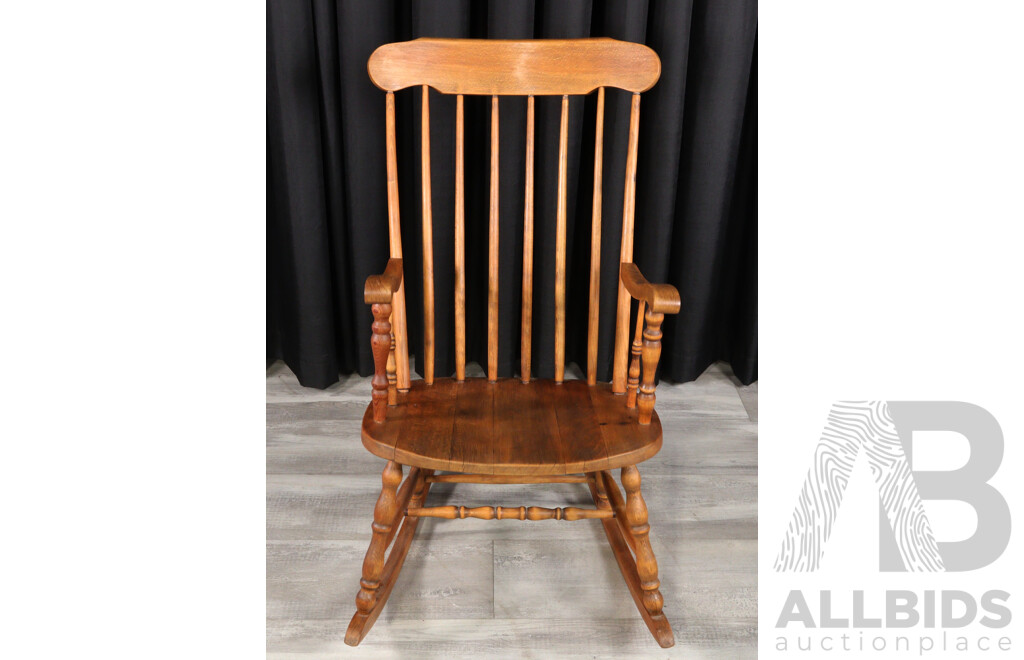 Vintage Spindle Back Rocking Chair