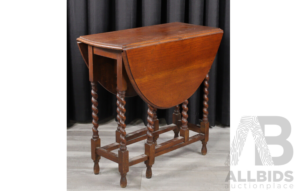 Mahogany Drop Side Table