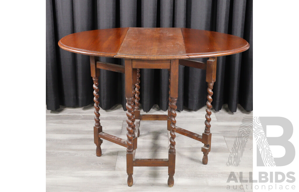 Mahogany Drop Side Table