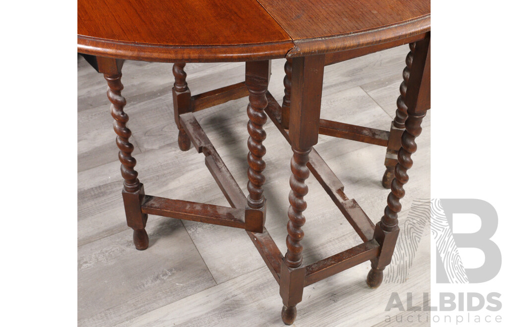 Mahogany Drop Side Table