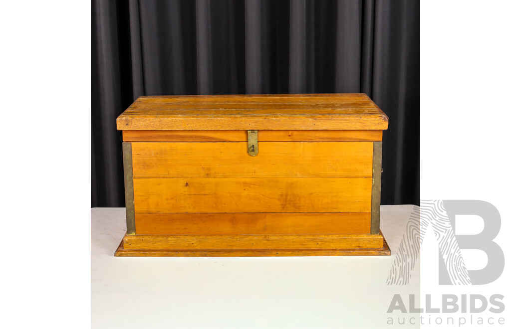 Australian Pine Lift Top Blanket Box