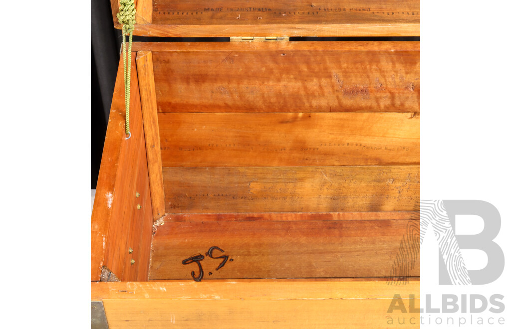 Australian Pine Lift Top Blanket Box