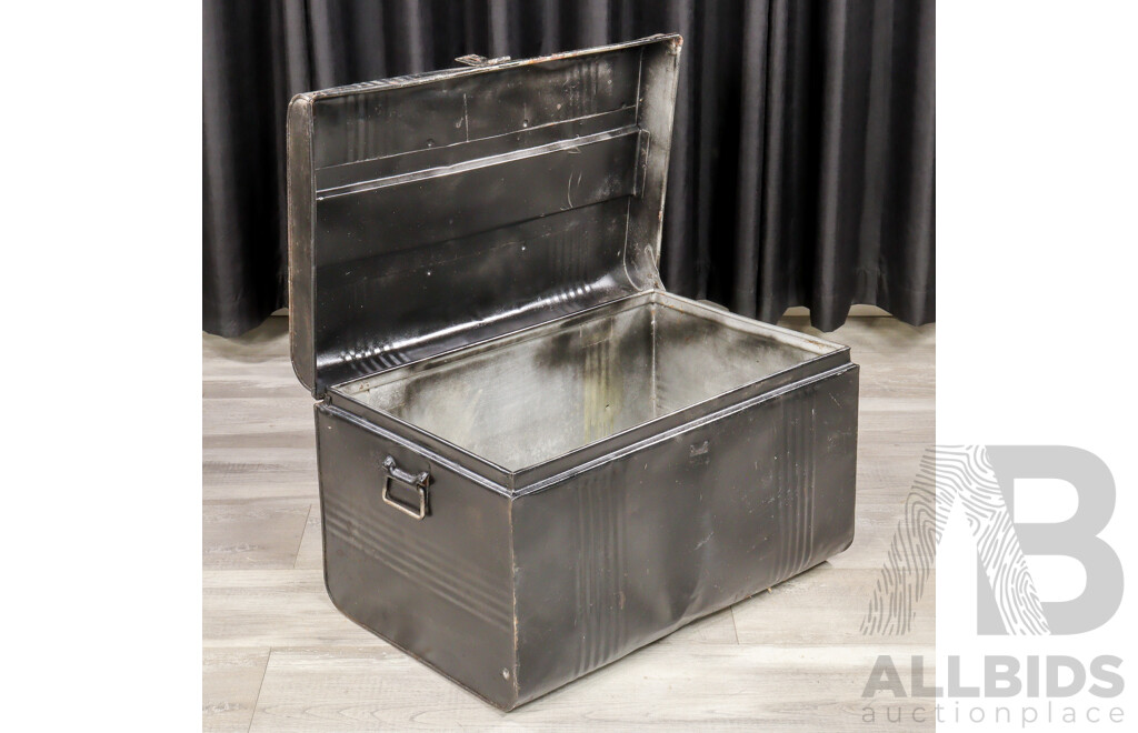 Painted Tin Travel Trunk