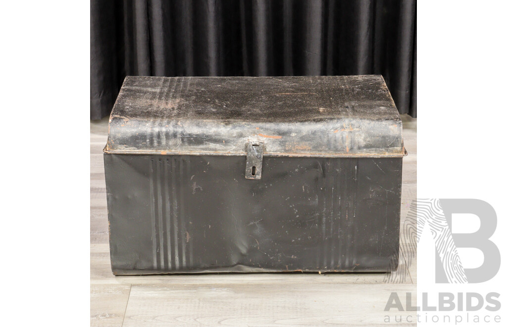 Painted Tin Travel Trunk