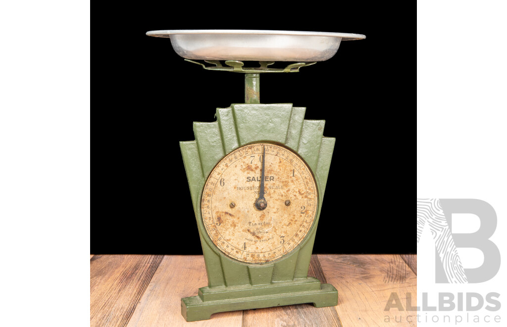Set of Vintage Salter Bench Top Scales