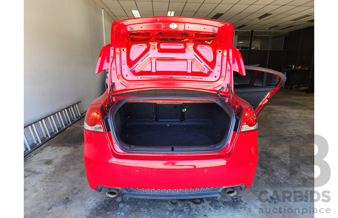 9/2008 Holden Commodore SV6 VE MY09 4d Sedan Red 3.6L