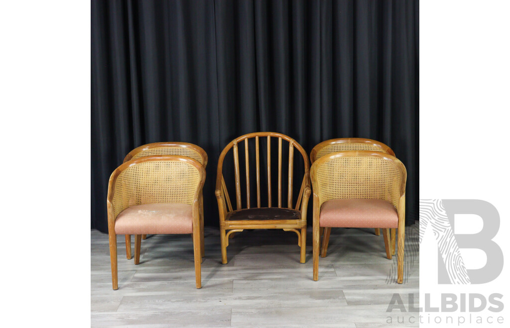 Set of Four Hoop Back Tub Chairs