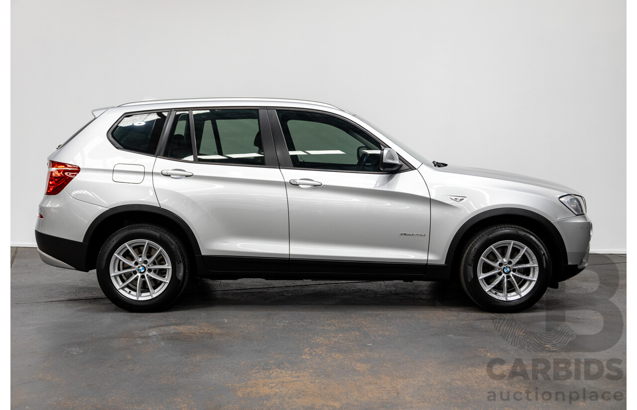 9/2012 Bmw X3 Xdrive (AWD) 20d F25 4d Wagon Silver Turbo Diesel 2.0L