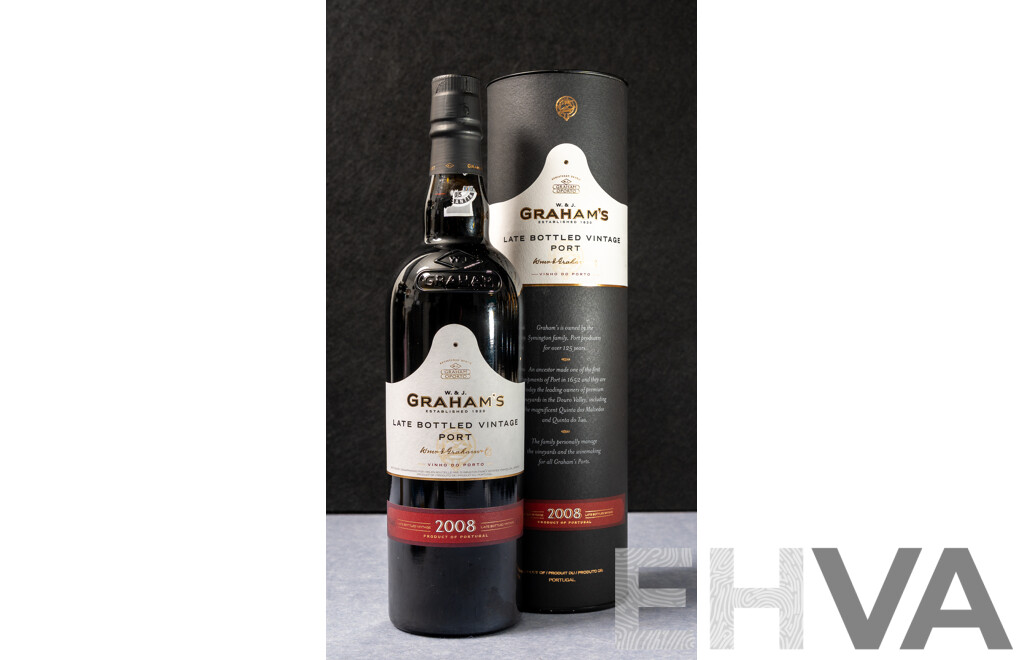 Grahams Late Bottled Vintage Port Vintage 2008 in Presentation Tube