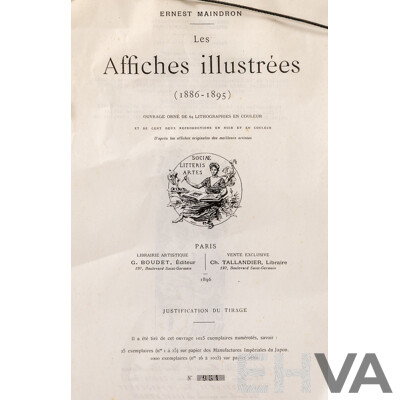 Jules Cheret, (French, 1836-1932), Elysee Montemartre, Limited Edition Vintage Lithograph with COA, 50 x 31 cm (frame)