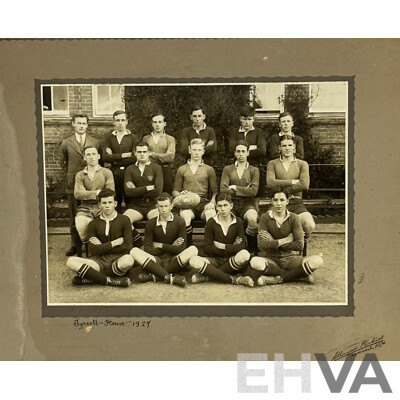 The Armidale School -Tyrell House, Shooting and Cricket Teams, (1927, '28 and '29), Vintage Photographs, Collection of Eight, 27 x 32 cm (frames) (8)