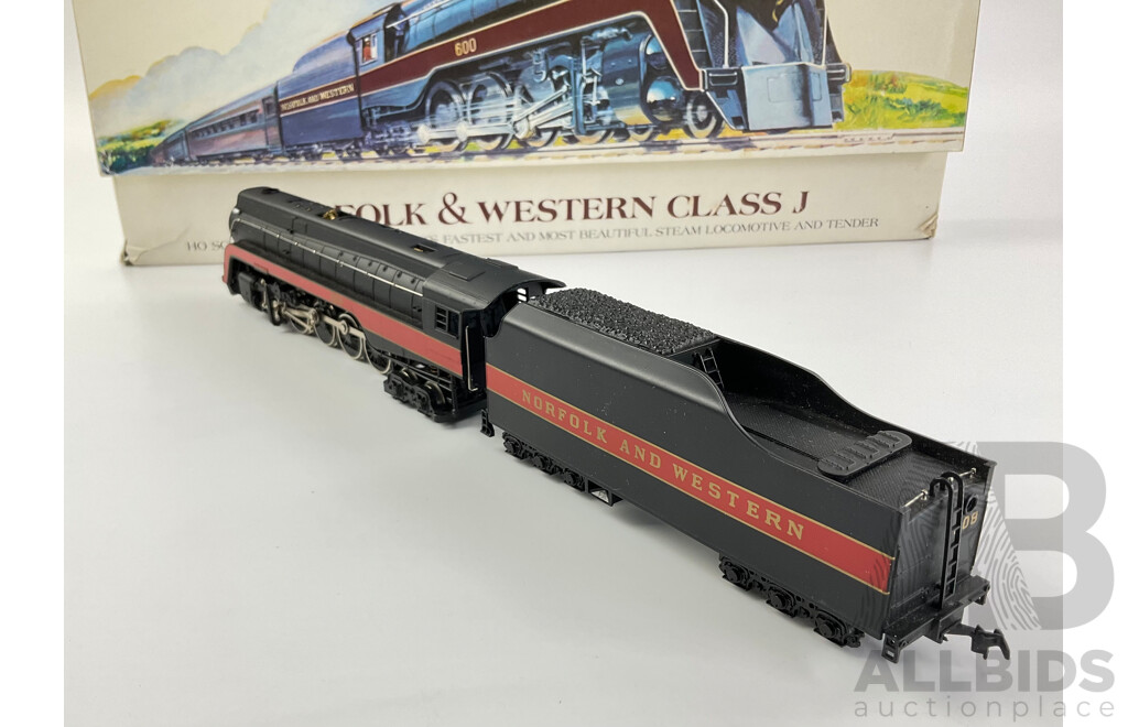 Vintage Bachman HO Scale Class J Steam Locomotive and Tender Collectors Edition with Original Box