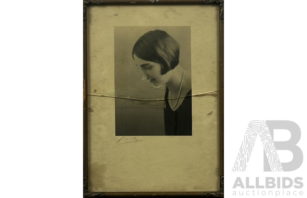 Wonderful Collection of Framed Vintage Photographs (c1920s), Includes Pair of Wedding Photographs, Three Girl Portraits, Mother and Children and Two Children, 36 x 26 cm (largest) (8)