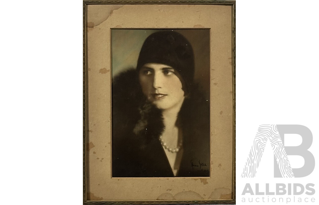 Wonderful Collection of Framed Vintage Photographs (c1920s), Includes Pair of Wedding Photographs, Three Girl Portraits, Mother and Children and Two Children, 36 x 26 cm (largest) (8)