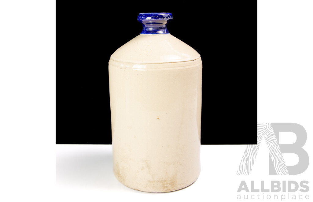 Antique Australian Pottery Demijohn for Loy Bros Melbourne, Probably Bendigo