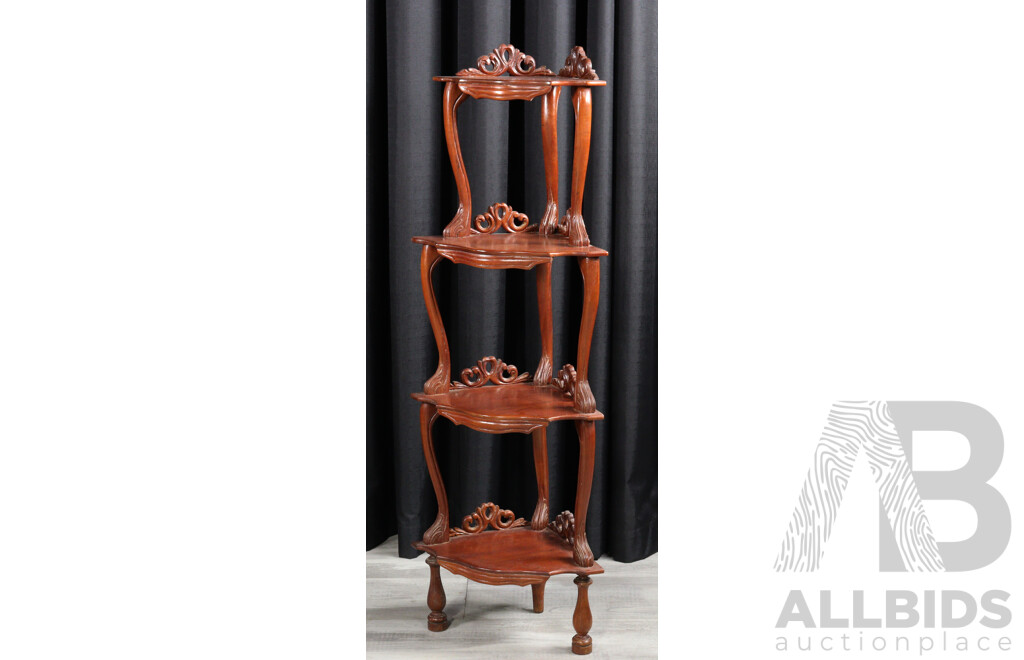 Reproduction Cedar Four Tier What Not