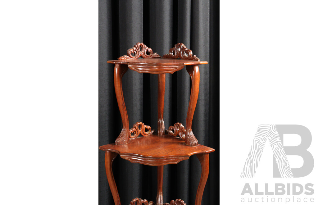 Reproduction Cedar Four Tier What Not