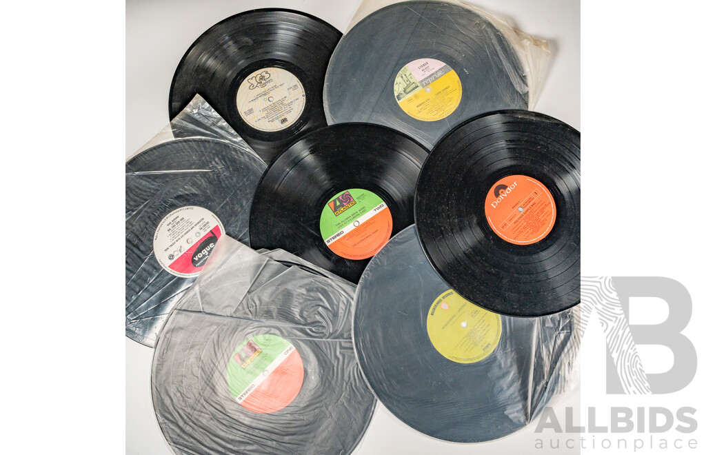Collection Approx 55 Vintage Vinyl LPs, Various Genres and Artists Including Elvis, Louis Armstrong Box Set, Simon & Garfunkel and More