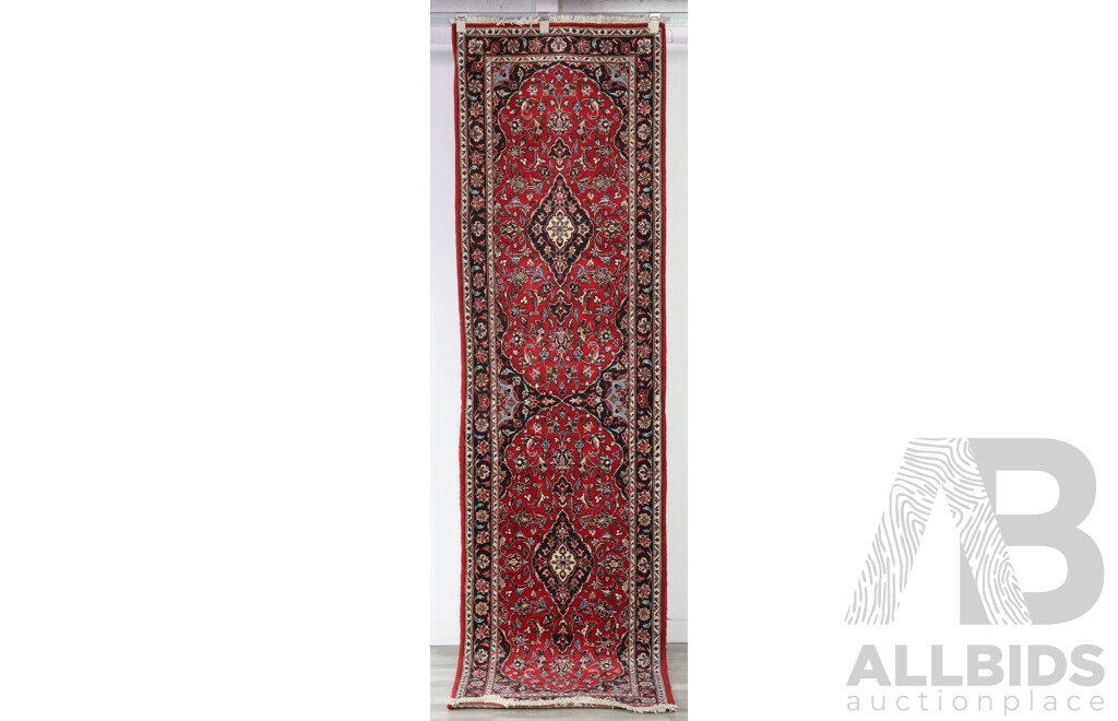 Hand Knotted Persian Traditional Wool Runner