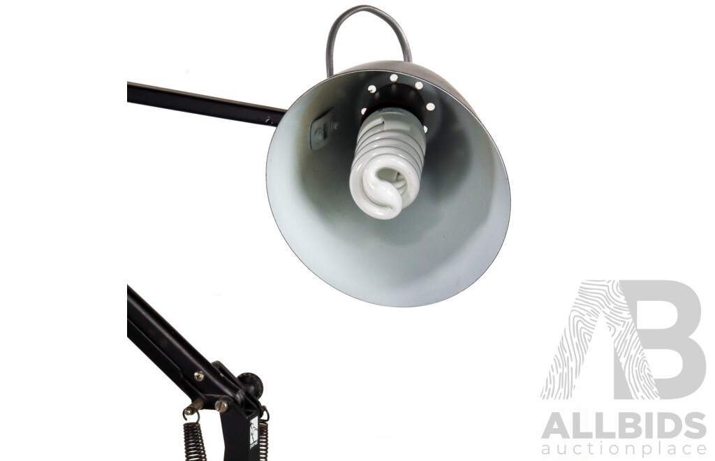 Mid Century Black Studio K Planet Floor Lamp Designed by Bill Iggulden for Planet Lighting