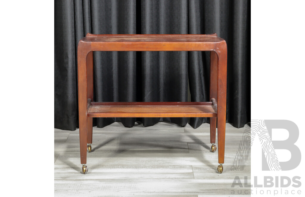 Modern Timber Two Tier Drinks Trolley