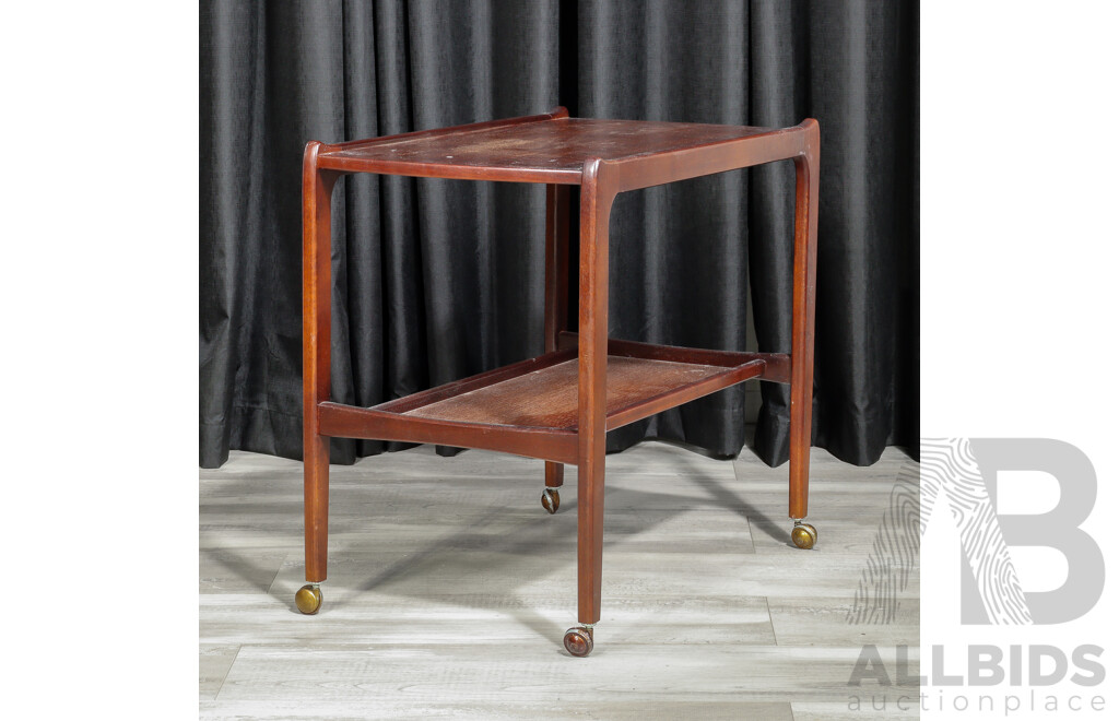 Modern Timber Two Tier Drinks Trolley