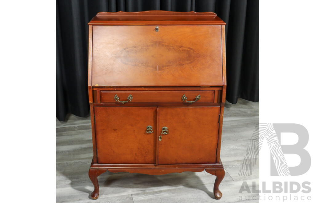 Queen Anne Style Drop Front Bureau