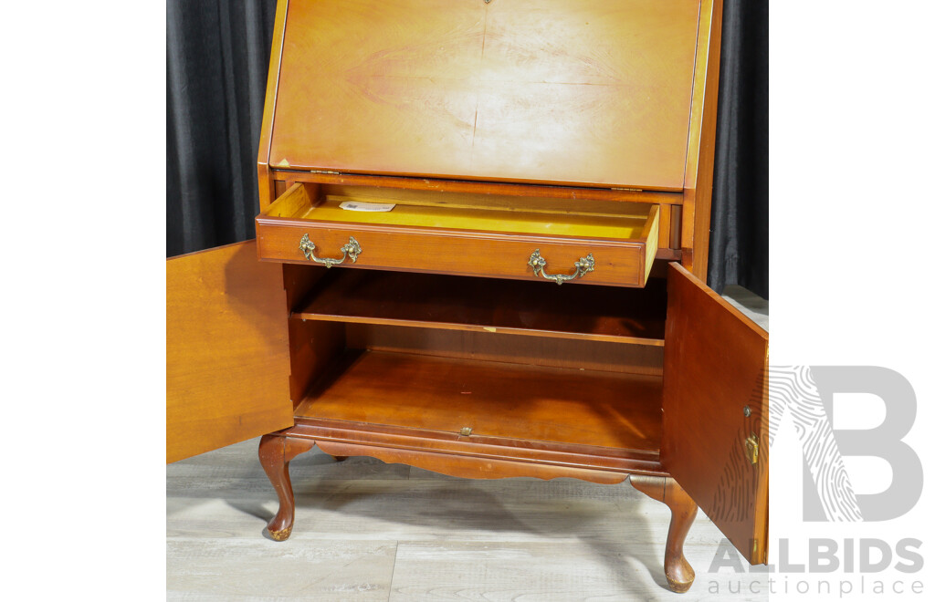 Queen Anne Style Drop Front Bureau