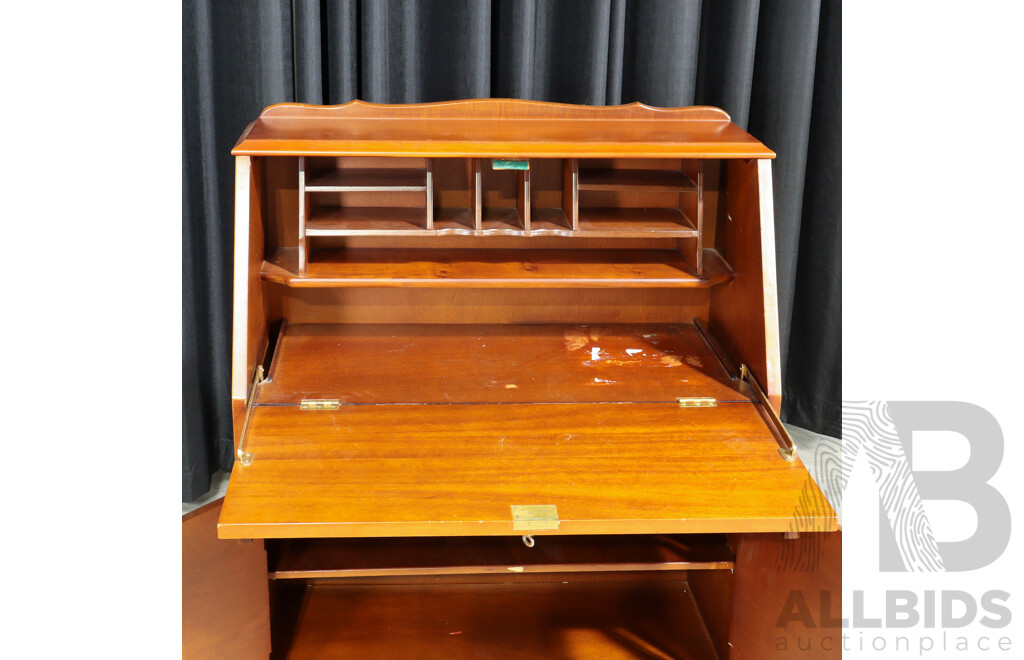 Queen Anne Style Drop Front Bureau