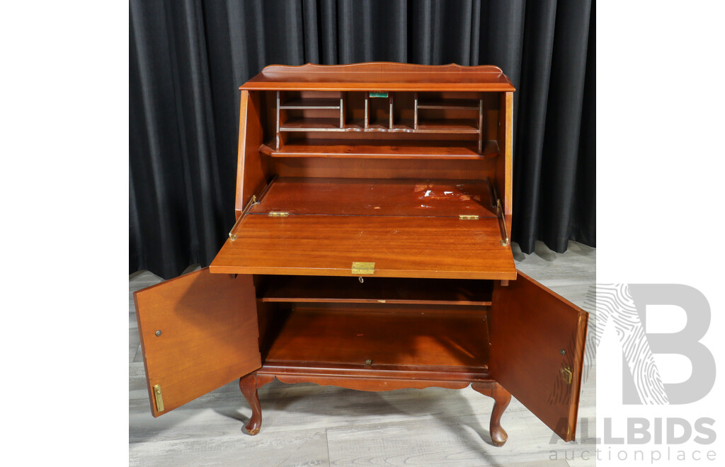 Queen Anne Style Drop Front Bureau