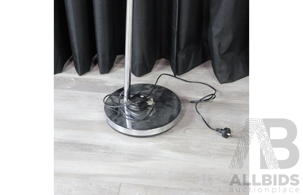 Modern Chrome Arc Floor Lamp