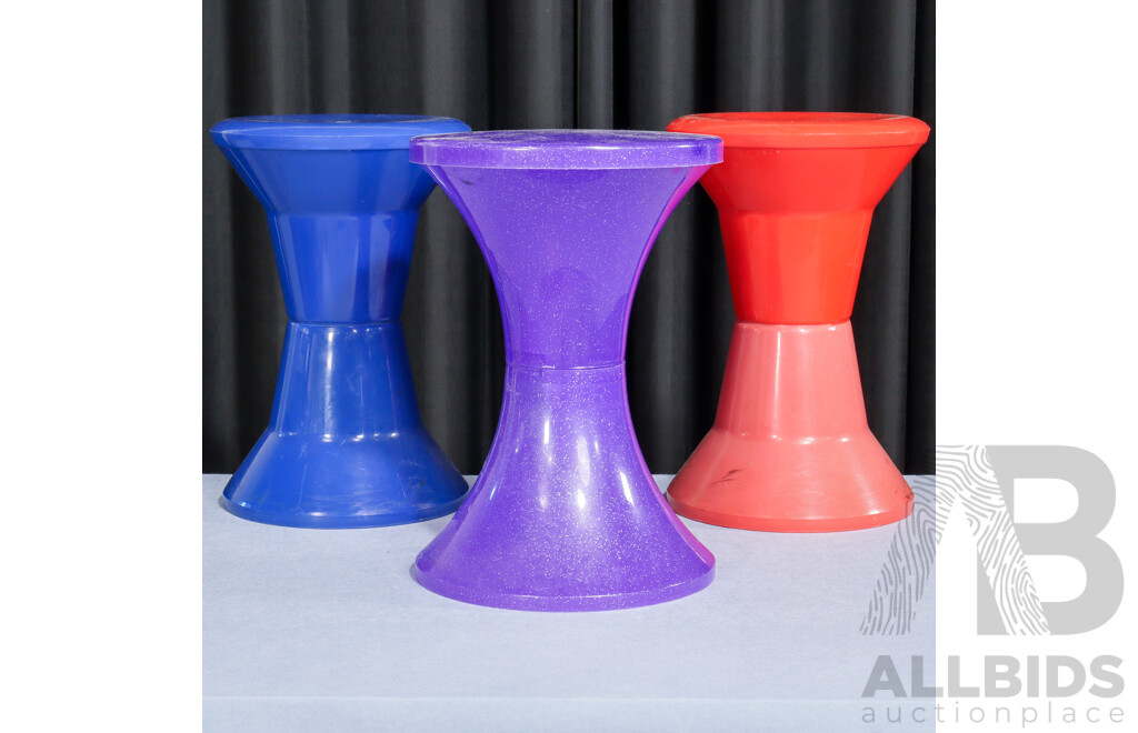 Pair of Vintage Caroma Stools and Another