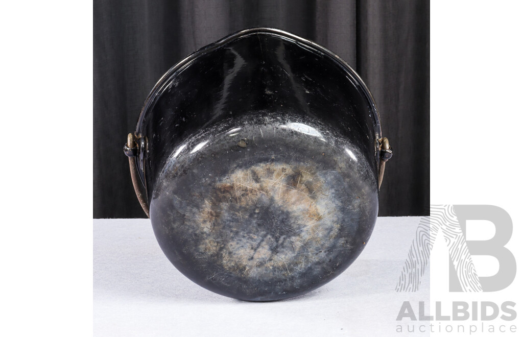 Vintage Enamel Camp Cooking Pot