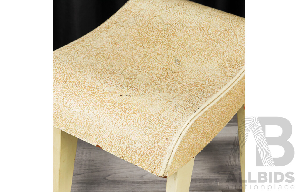 Vintage Timber Stool and Folding Bed Tray