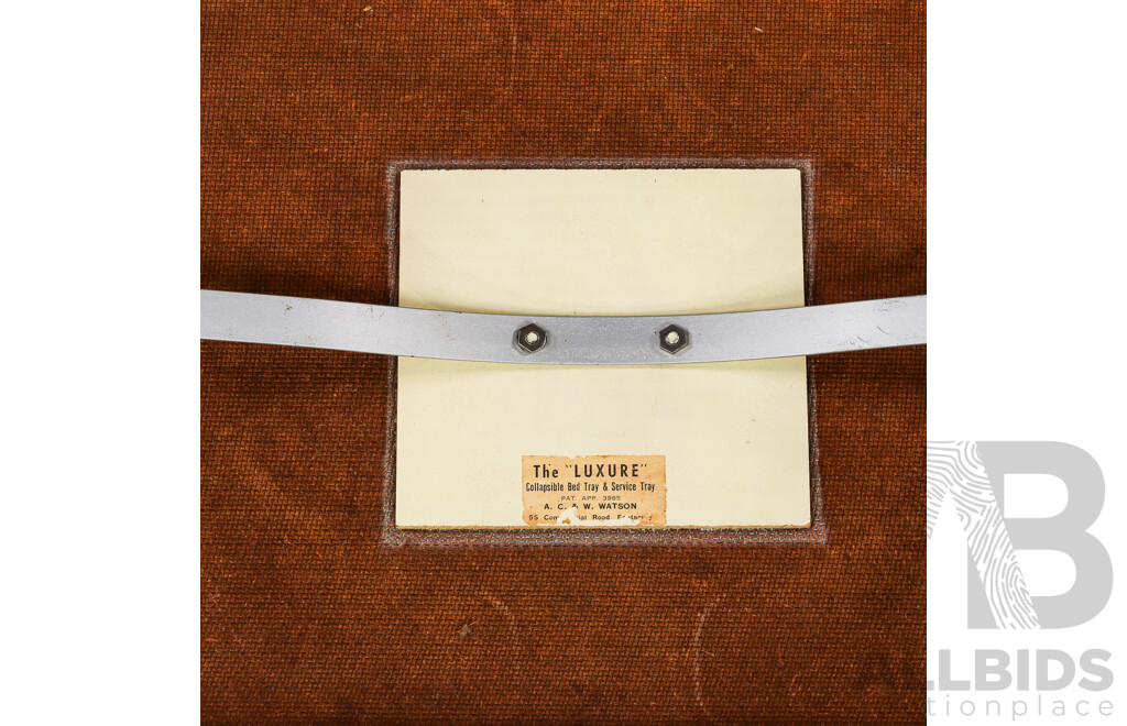 Vintage Timber Stool and Folding Bed Tray