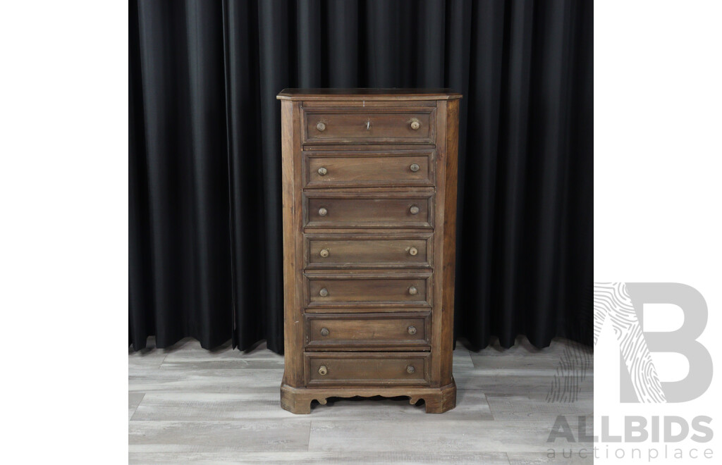 Oak Seven Drawer Chest