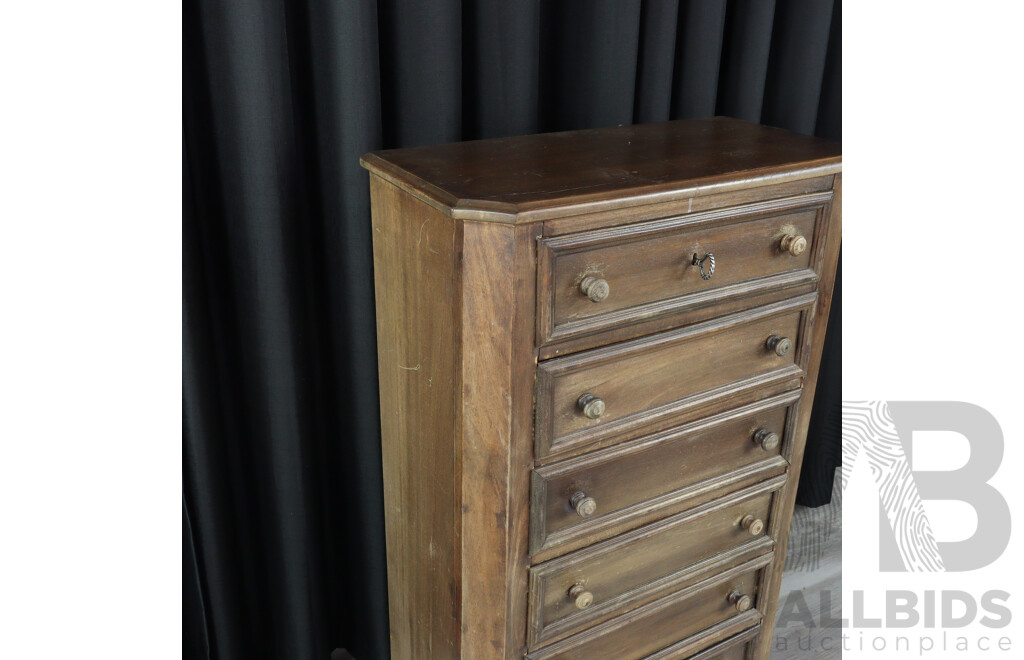 Oak Seven Drawer Chest