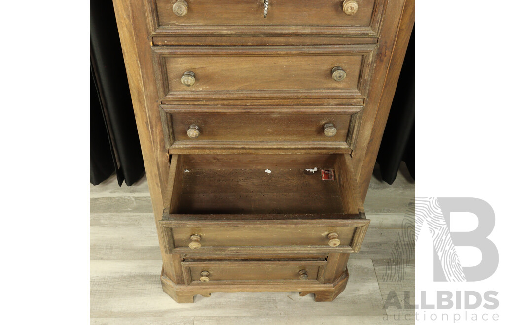 Oak Seven Drawer Chest