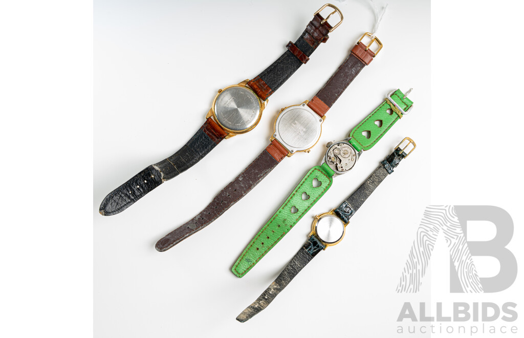 Vintage Lorus Mickey Mouse Musical Watch, Lorus Coca-cola Watch, McDonalds Watch & 80's Mickey Mouse Watch