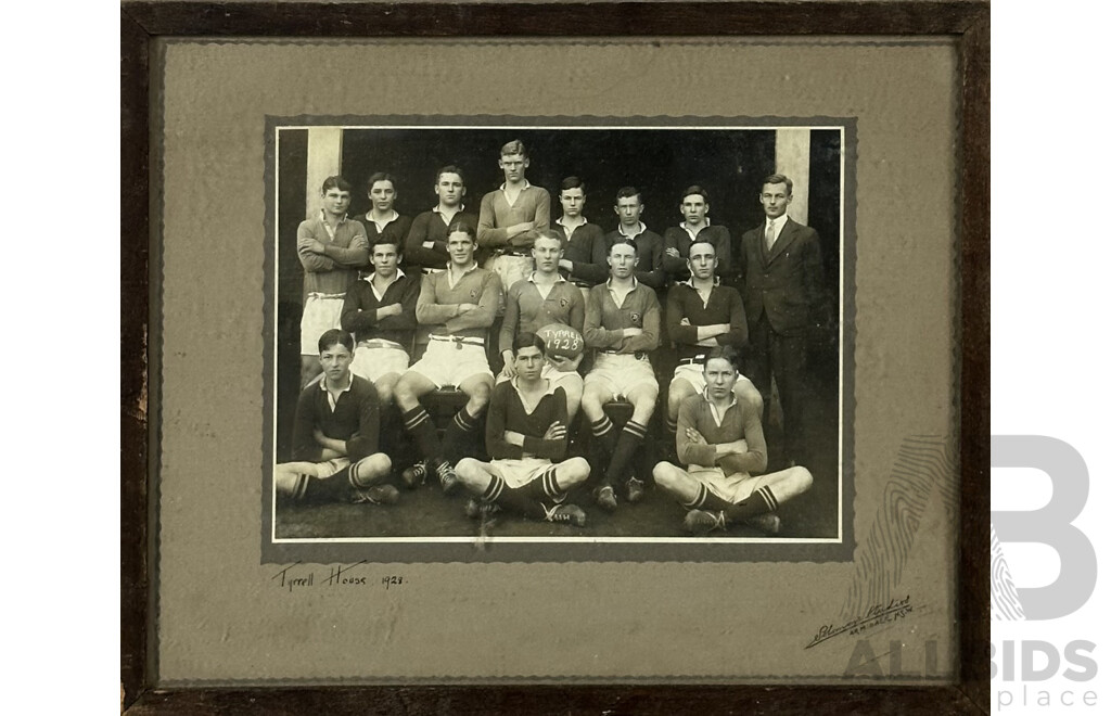 The Armidale School -Tyrell House, Shooting and Cricket Teams, (1927, '28 and '29), Vintage Photographs, Collection of Eight, 27 x 32 cm (frames) (8)