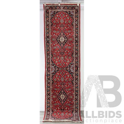 Hand Knotted Persian Traditional Wool Runner