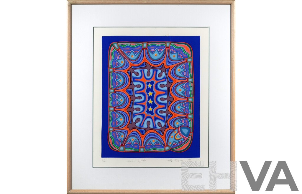 Sally Morgan, (20th Century, Indigenous-Australian, 1951-), Women Together, Lithograph, (1989), 81 X 70 Cm (frame)