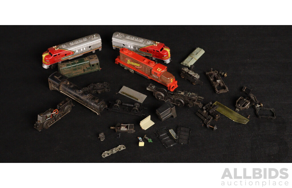Vintage HO/OO Scale Diesel and Steam Locomotives for Parts and Repair Including Tyco and Triang