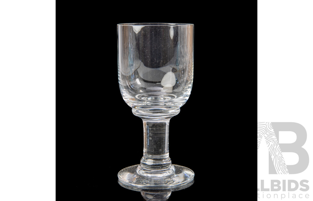 Two Sets of Handmade Dartington Claret Glasses in Victoria Form by Frank Thrower in Original Box, One with Five One with Six